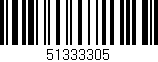 Código de barras (EAN, GTIN, SKU, ISBN): '51333305'