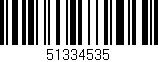 Código de barras (EAN, GTIN, SKU, ISBN): '51334535'