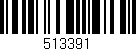 Código de barras (EAN, GTIN, SKU, ISBN): '513391'