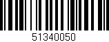 Código de barras (EAN, GTIN, SKU, ISBN): '51340050'