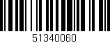 Código de barras (EAN, GTIN, SKU, ISBN): '51340060'
