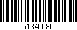Código de barras (EAN, GTIN, SKU, ISBN): '51340080'