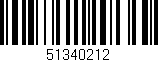 Código de barras (EAN, GTIN, SKU, ISBN): '51340212'
