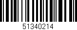 Código de barras (EAN, GTIN, SKU, ISBN): '51340214'
