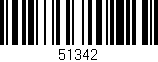 Código de barras (EAN, GTIN, SKU, ISBN): '51342'