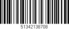 Código de barras (EAN, GTIN, SKU, ISBN): '51342138708'