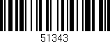 Código de barras (EAN, GTIN, SKU, ISBN): '51343'