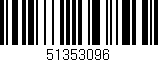 Código de barras (EAN, GTIN, SKU, ISBN): '51353096'