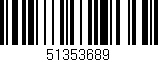 Código de barras (EAN, GTIN, SKU, ISBN): '51353689'