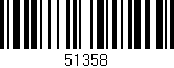 Código de barras (EAN, GTIN, SKU, ISBN): '51358'