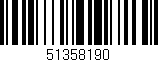 Código de barras (EAN, GTIN, SKU, ISBN): '51358190'
