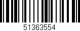 Código de barras (EAN, GTIN, SKU, ISBN): '51363554'