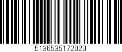 Código de barras (EAN, GTIN, SKU, ISBN): '5136535172020'
