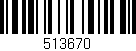 Código de barras (EAN, GTIN, SKU, ISBN): '513670'