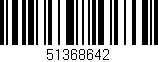 Código de barras (EAN, GTIN, SKU, ISBN): '51368642'