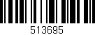 Código de barras (EAN, GTIN, SKU, ISBN): '513695'