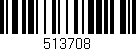 Código de barras (EAN, GTIN, SKU, ISBN): '513708'