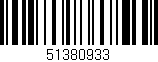 Código de barras (EAN, GTIN, SKU, ISBN): '51380933'