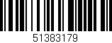 Código de barras (EAN, GTIN, SKU, ISBN): '51383179'