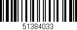 Código de barras (EAN, GTIN, SKU, ISBN): '51384033'