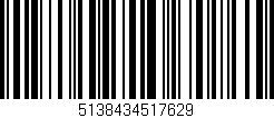 Código de barras (EAN, GTIN, SKU, ISBN): '5138434517629'