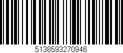 Código de barras (EAN, GTIN, SKU, ISBN): '5138593270946'