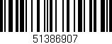 Código de barras (EAN, GTIN, SKU, ISBN): '51386907'