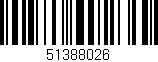 Código de barras (EAN, GTIN, SKU, ISBN): '51388026'