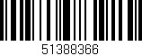 Código de barras (EAN, GTIN, SKU, ISBN): '51388366'