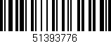 Código de barras (EAN, GTIN, SKU, ISBN): '51393776'