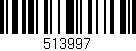 Código de barras (EAN, GTIN, SKU, ISBN): '513997'