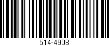 Código de barras (EAN, GTIN, SKU, ISBN): '514-4908'