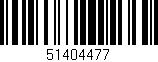 Código de barras (EAN, GTIN, SKU, ISBN): '51404477'
