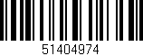 Código de barras (EAN, GTIN, SKU, ISBN): '51404974'