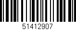 Código de barras (EAN, GTIN, SKU, ISBN): '51412907'