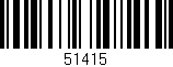 Código de barras (EAN, GTIN, SKU, ISBN): '51415'