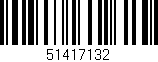 Código de barras (EAN, GTIN, SKU, ISBN): '51417132'