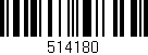 Código de barras (EAN, GTIN, SKU, ISBN): '514180'