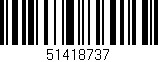 Código de barras (EAN, GTIN, SKU, ISBN): '51418737'