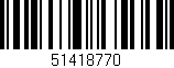 Código de barras (EAN, GTIN, SKU, ISBN): '51418770'