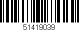 Código de barras (EAN, GTIN, SKU, ISBN): '51419039'