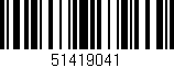 Código de barras (EAN, GTIN, SKU, ISBN): '51419041'