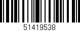 Código de barras (EAN, GTIN, SKU, ISBN): '51419538'