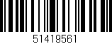 Código de barras (EAN, GTIN, SKU, ISBN): '51419561'