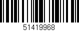 Código de barras (EAN, GTIN, SKU, ISBN): '51419968'