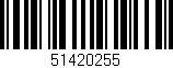Código de barras (EAN, GTIN, SKU, ISBN): '51420255'