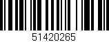 Código de barras (EAN, GTIN, SKU, ISBN): '51420265'