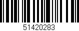 Código de barras (EAN, GTIN, SKU, ISBN): '51420283'