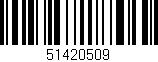 Código de barras (EAN, GTIN, SKU, ISBN): '51420509'