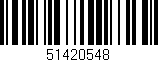 Código de barras (EAN, GTIN, SKU, ISBN): '51420548'